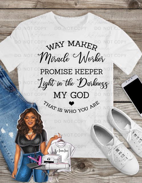 Way Maker Miracle Worker T-Shirt – Faith & Worship Design