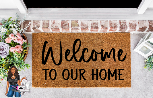 "Welcome to Our Home" Doormat