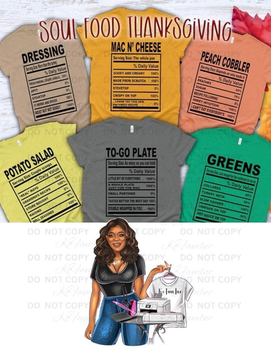 Soul Food Thanksgiving Collection – Fun & Festive T-Shirts